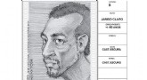 Retrato falado do suspeito. Foto: Polícia civil